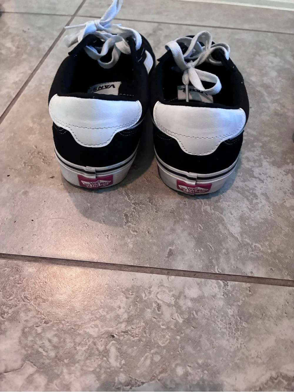 Vans Black and White Old Skool Skate Sneakers - Men's